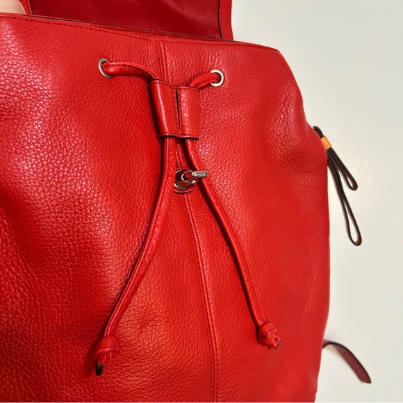 COACH Red Park Leather Backpack - Picture 4 of 6